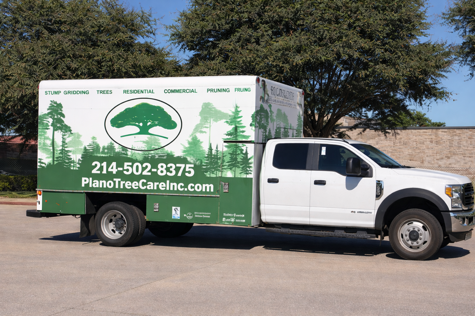 Plano Tree Care crew providing residential tree services in North Texas
