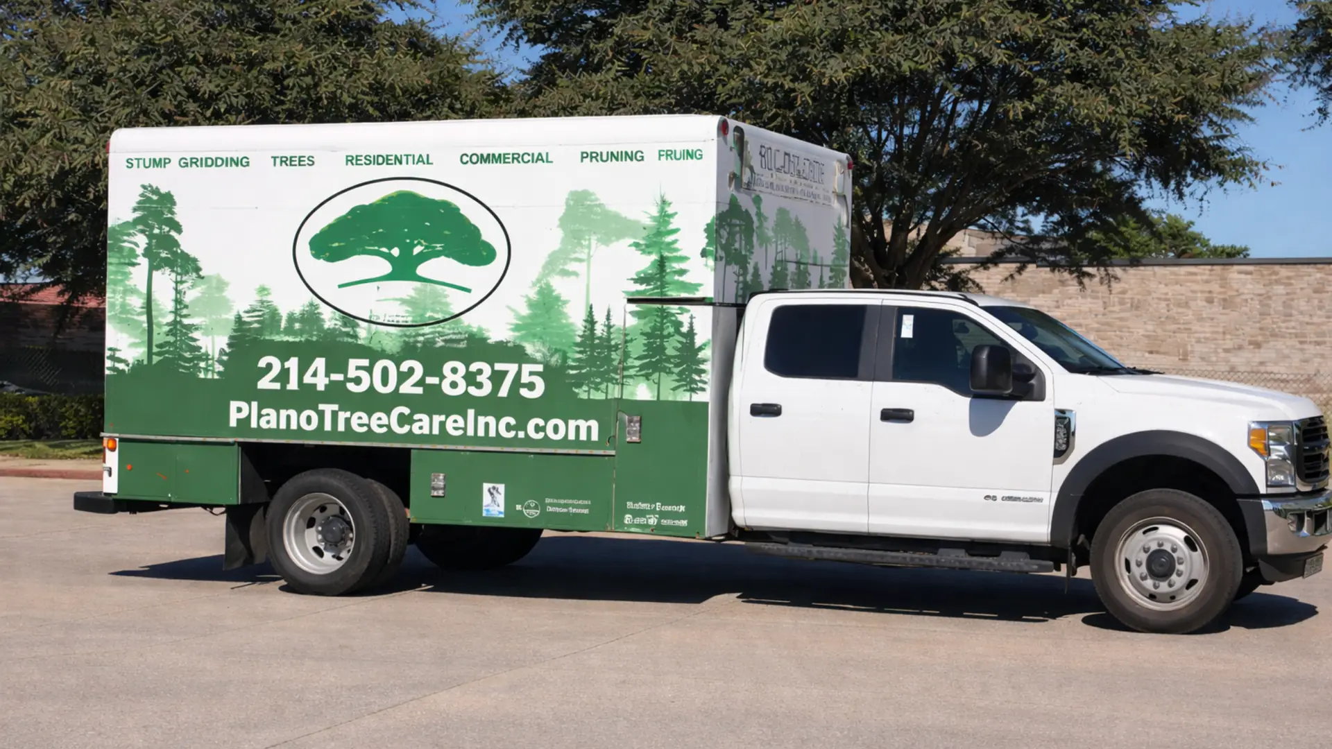 Plano Tree Care service truck in North Texas