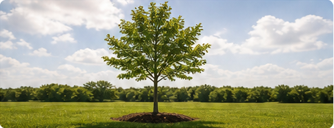young tree pruning North Texas early tree care structure development