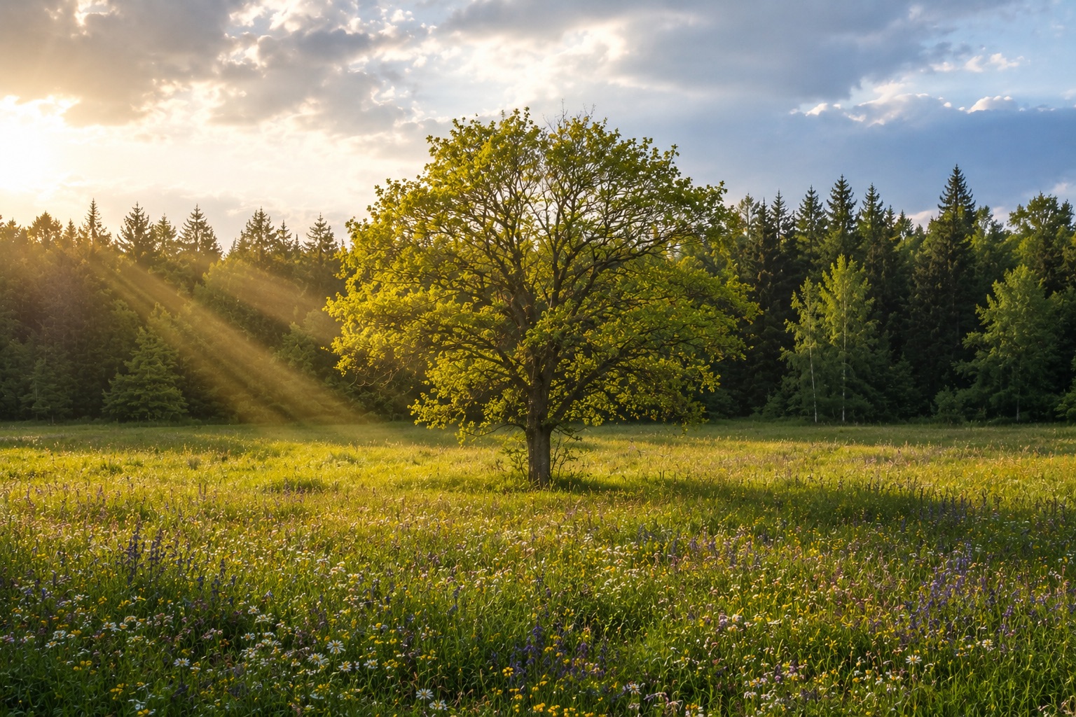 Healthy mature tree illustrating the relationship between canopy growth, root health, soil conditions and overall tree health